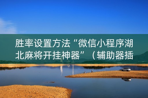 胜率设置方法“微信小程序湖北麻将开挂神器”（辅助器插件)