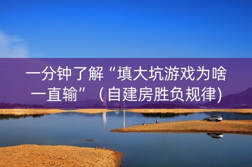 一分钟了解“填大坑游戏为啥一直输”（自建房胜负规律)
