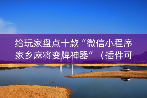 给玩家盘点十款“微信小程序家乡麻将变牌神器”（插件可信吗)