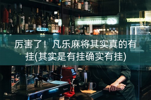 厉害了！凡乐麻将其实真的有挂(其实是有挂确实有挂)