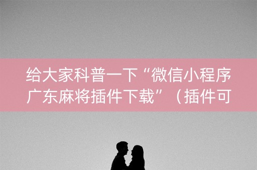 给大家科普一下“微信小程序广东麻将插件下载”（插件可信吗)
