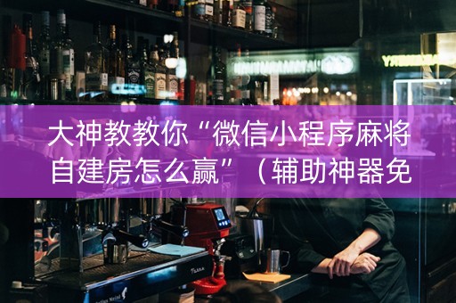 大神教教你“微信小程序麻将自建房怎么赢”（辅助神器免费)