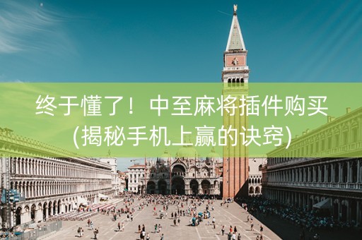 终于懂了！中至麻将插件购买(揭秘手机上赢的诀窍)