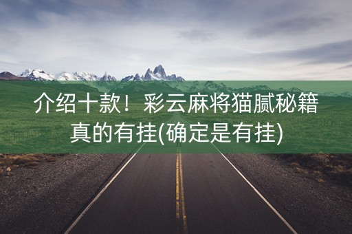 介绍十款！彩云麻将猫腻秘籍真的有挂(确定是有挂)