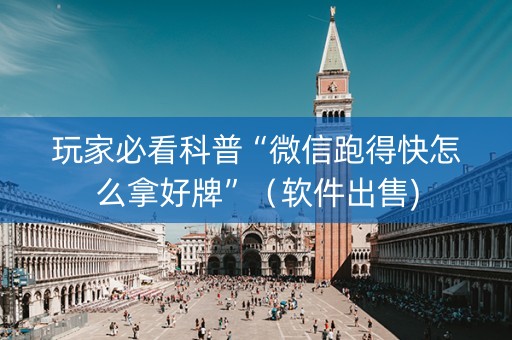 玩家必看科普“微信跑得快怎么拿好牌”（软件出售)