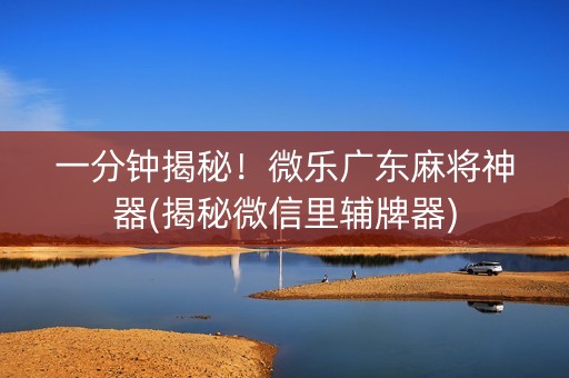 一分钟揭秘！微乐广东麻将神器(揭秘微信里辅牌器)