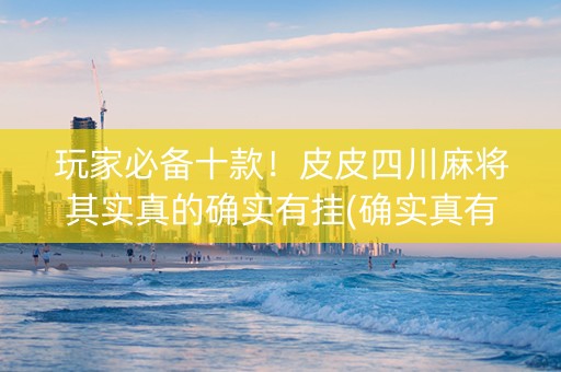 玩家必备十款！皮皮四川麻将其实真的确实有挂(确实真有挂)
