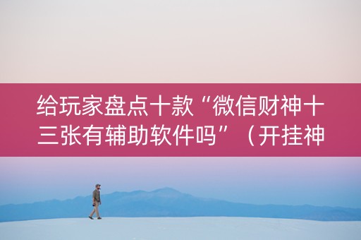 给玩家盘点十款“微信财神十三张有辅助软件吗”（开挂神器下载)