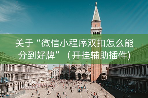 关于“微信小程序双扣怎么能分到好牌”（开挂辅助插件)