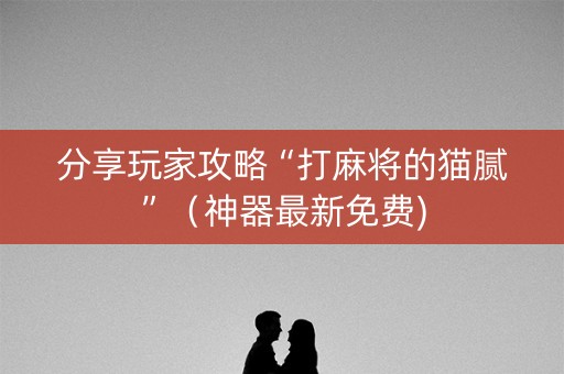 分享玩家攻略“打麻将的猫腻”（神器最新免费)