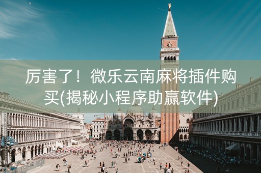 厉害了！微乐云南麻将插件购买(揭秘小程序助赢软件)