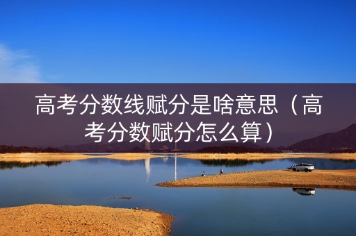 高考分数线赋分是啥意思（高考分数赋分怎么算）