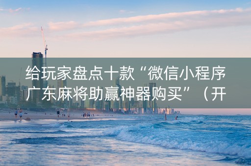 给玩家盘点十款“微信小程序广东麻将助赢神器购买”（开挂辅助器脚本)