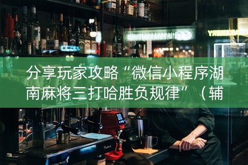 分享玩家攻略“微信小程序湖南麻将三打哈胜负规律”（辅助器通用版)