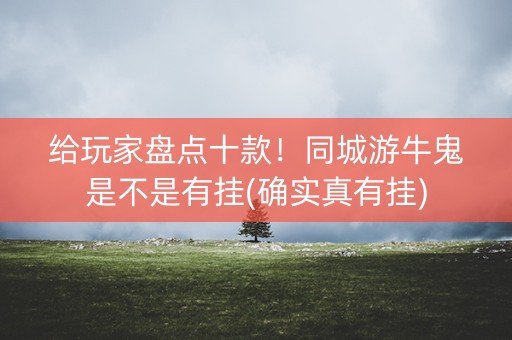 给玩家盘点十款！同城游牛鬼是不是有挂(确实真有挂)
