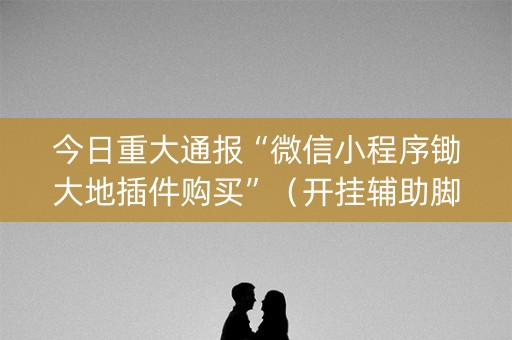 今日重大通报“微信小程序锄大地插件购买”（开挂辅助脚本)