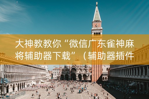 大神教教你“微信广东雀神麻将辅助器下载”（辅助器插件)