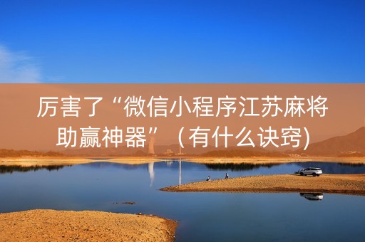 厉害了“微信小程序江苏麻将助赢神器”（有什么诀窍)