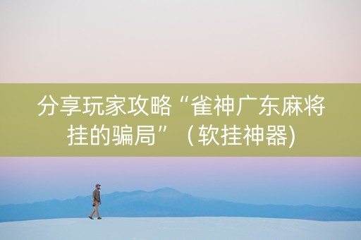 分享玩家攻略“雀神广东麻将挂的骗局”（软挂神器)