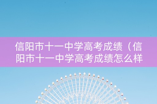 信阳市十一中学高考成绩（信阳市十一中学高考成绩怎么样）