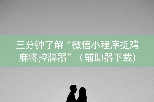 三分钟了解“微信小程序捉鸡麻将控牌器”（辅助器下载)