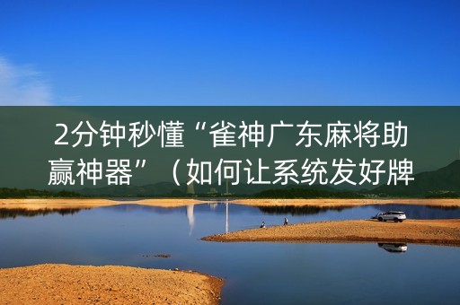 2分钟秒懂“雀神广东麻将助赢神器”（如何让系统发好牌)