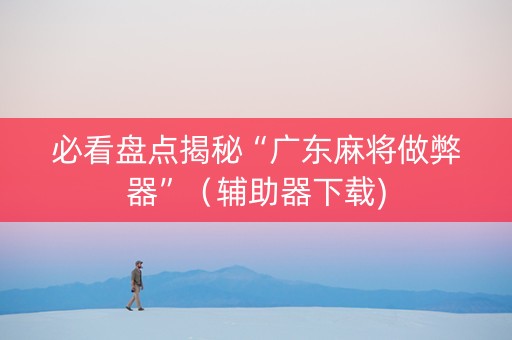 必看盘点揭秘“广东麻将做弊器”（辅助器下载)