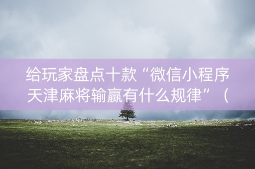 给玩家盘点十款“微信小程序天津麻将输赢有什么规律”（透明器教程)