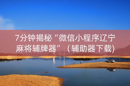 7分钟揭秘“微信小程序辽宁麻将辅牌器”（辅助器下载)