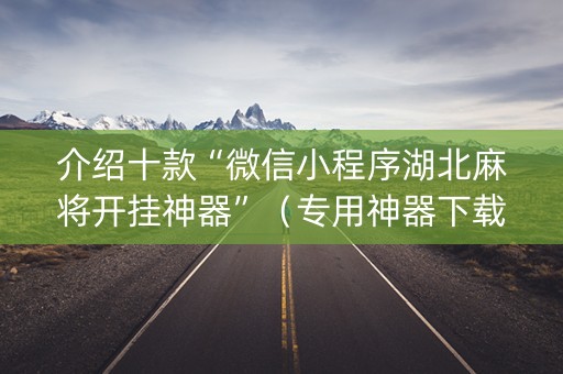 介绍十款“微信小程序湖北麻将开挂神器”（专用神器下载)