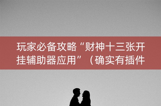 玩家必备攻略“财神十三张开挂辅助器应用”（确实有插件吗)