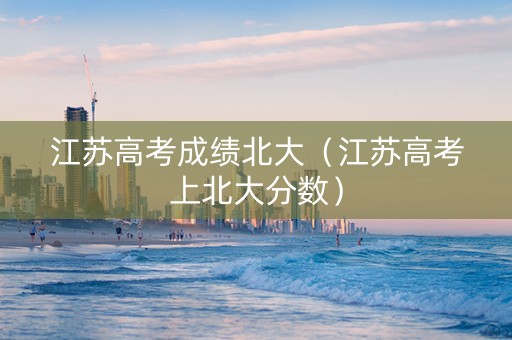 江苏高考成绩北大（江苏高考上北大分数）