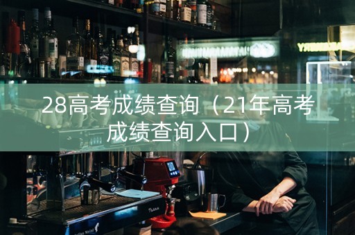 28高考成绩查询（21年高考成绩查询入口）