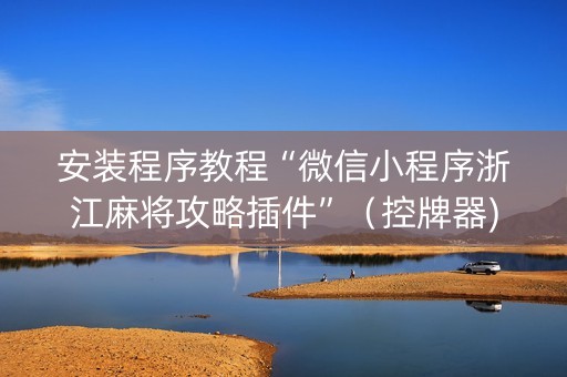 安装程序教程“微信小程序浙江麻将攻略插件”（控牌器)