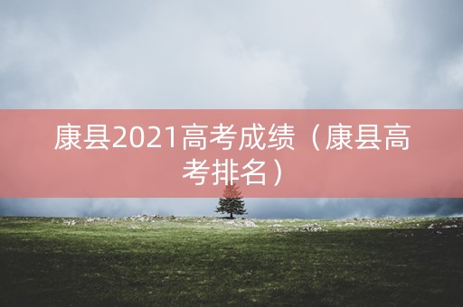 康县2021高考成绩（康县高考排名）