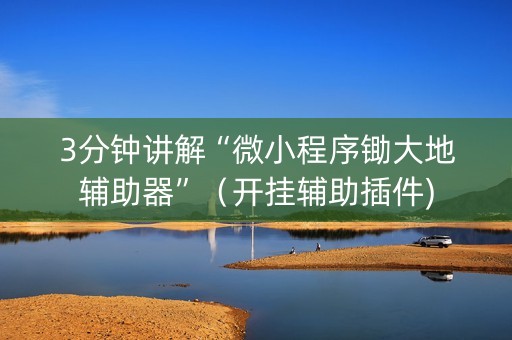 3分钟讲解“微小程序锄大地辅助器”（开挂辅助插件)