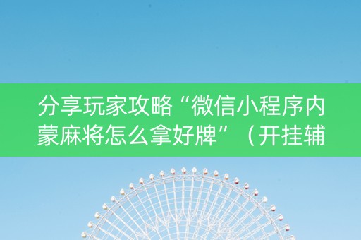 分享玩家攻略“微信小程序内蒙麻将怎么拿好牌”（开挂辅助器插件)