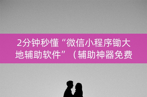 2分钟秒懂“微信小程序锄大地辅助软件”（辅助神器免费)