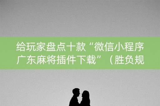 给玩家盘点十款“微信小程序广东麻将插件下载”（胜负规律拿好牌)