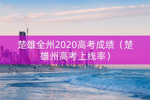 楚雄全州2020高考成绩（楚雄州高考上线率）