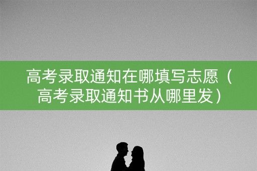 高考录取通知在哪填写志愿（高考录取通知书从哪里发）