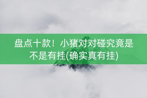 盘点十款！小猪对对碰究竟是不是有挂(确实真有挂)