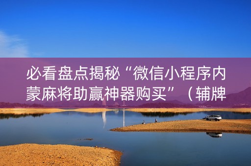 必看盘点揭秘“微信小程序内蒙麻将助赢神器购买”（辅牌器插件购买)