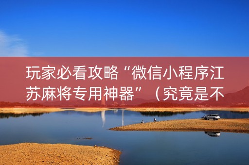 玩家必看攻略“微信小程序江苏麻将专用神器”（究竟是不是有挂)