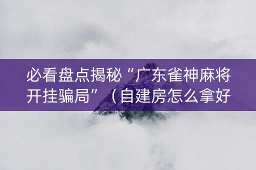 必看盘点揭秘“广东雀神麻将开挂骗局”（自建房怎么拿好牌)