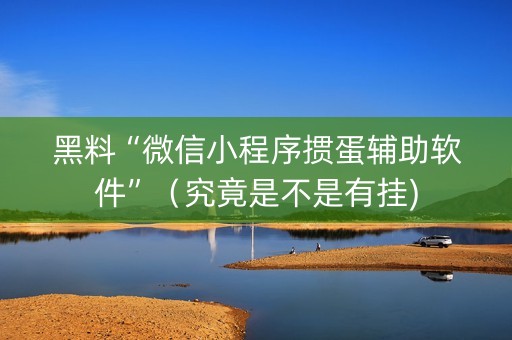 黑料“微信小程序掼蛋辅助软件”（究竟是不是有挂)