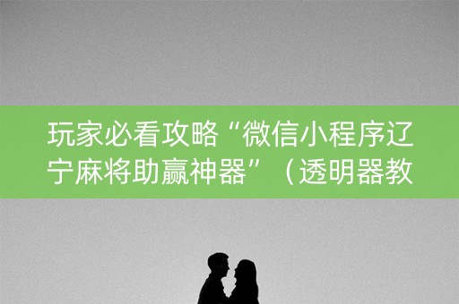 玩家必看攻略“微信小程序辽宁麻将助赢神器”（透明器教程)