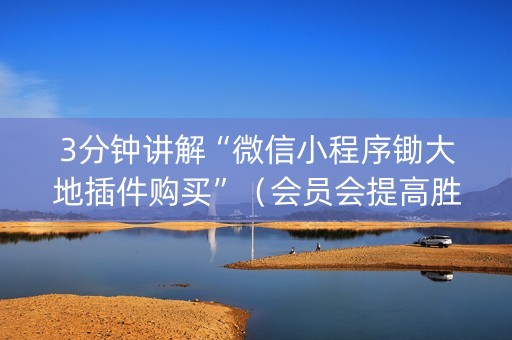 3分钟讲解“微信小程序锄大地插件购买”（会员会提高胜率吗)