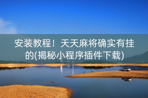安装教程！天天麻将确实有挂的(揭秘小程序插件下载)
