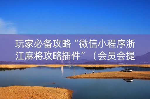 玩家必备攻略“微信小程序浙江麻将攻略插件”（会员会提高胜率吗)